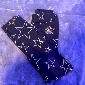 Girls rainbow star converse leggings large